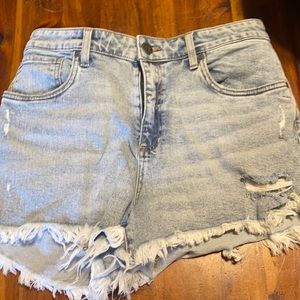 KUT from the kloth high rise mom jean shorts